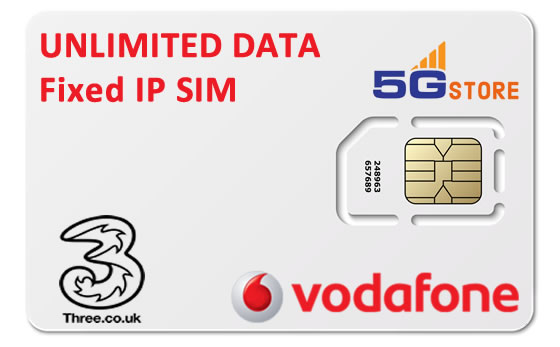 Unlimited Data Fixed IP SIM card